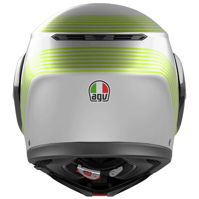 AGV Streetmodular Iseo - Matt White/Black/Flo Yellow | AGV Motorcycle Helmets | Free UK Delivery from Two Wheel Centre Mansfield Ltd