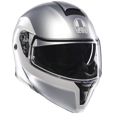 AGV Streetmodular Levico - Matt Double Light Grey | AGV Motorcycle Helmets | Free UK Delivery from Two Wheel Centre Mansfield Ltd