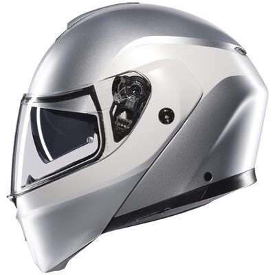 AGV Streetmodular Levico - Matt Double Light Grey | AGV Motorcycle Helmets | Free UK Delivery from Two Wheel Centre Mansfield Ltd