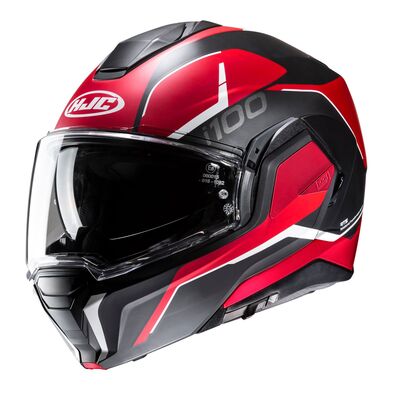 HJC i100 Lorix - Black/Red | HJC Helmets at Two Wheel Centre | Free UK Delivery