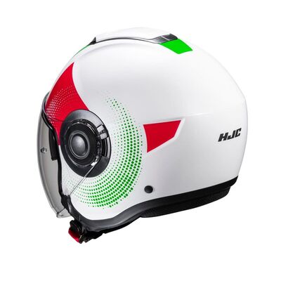 HJC i40N Pyle - Green/White/Red | HJC Motorcycle Helmets | Two Wheel Centre Mansfield Ltd