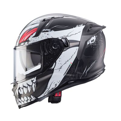 Caberg Avalon X Punk - Matt Grey/White/Red | Caberg Motorcycle Helmets | Two Wheel Centre Mansfield Ltd | FREE UK DELIVERY