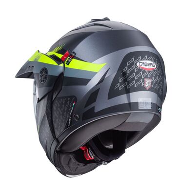 Caberg Tourmax X Sarabe - Matt Gun/Black/Yellow | Caberg Motorcycle Helmets | Two Wheel Centre Mansfield Ltd | FREE UK DELIVERY
