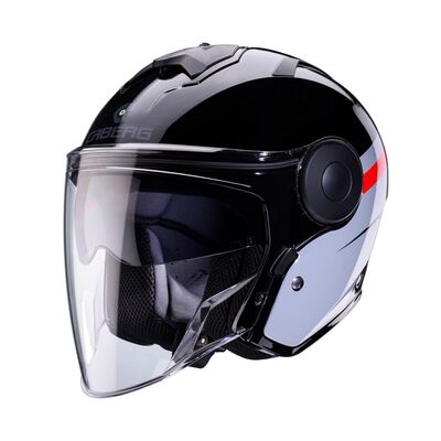 Caberg Soho Zephir - Black/Grey/Red | Caberg Open Face Helmets | Two Wheel Centre Mansfield Ltd | FREE UK DELIVERY