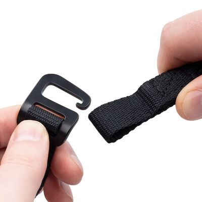 Oxford Atlas Straps G-Hook 17mm x 2.0m - Black | Oxford Motorcycle Luggage