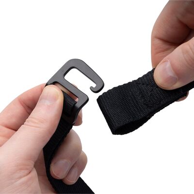 Oxford Atlas Straps G-Hook 26mm x 2.0m - Black | Oxford Motorcycle Luggage
