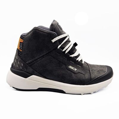 Sidi Nucleus CE Suede Waterproof Motorcycle Shoes - Black/White | Free UK Delivery from Two Wheel Centre Mansfield Ltd