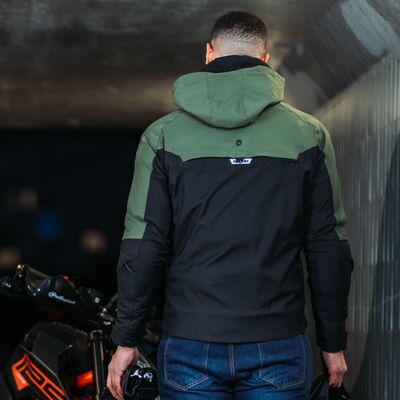Spada Joe CE Waterproof Motorcycle Jacket - Black/Green | Free UK Delivery from Two Wheel Centre Mansfield Ltd
