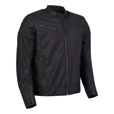 Spada Cafe Flux CE Waterproof Textile Jacket - Black | Free UK Delivery from Two Wheel Centre Mansfield Ltd