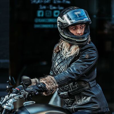 Spada Leather Lancer CE Ladies Motorcycle Jacket - Black | Free UK Delivery from Two Wheel Centre Mansfield Ltd
