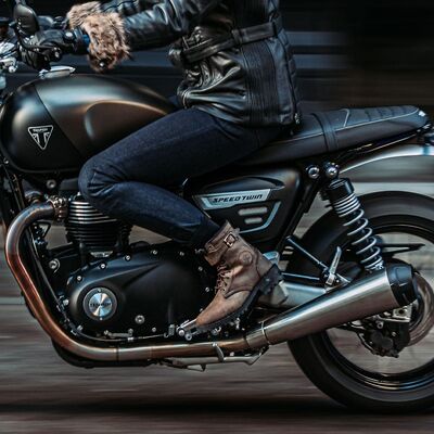 Spada Piston CE Ladies Waterproof Motorcycle Boots - Brown | Free UK Delivery from Two Wheel Centre Mansfield Ltd