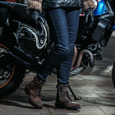 Spada Ronin CE Ladies Denim Motorcycle Jeans - Indigo (Short Leg) | Free UK Delivery from Two Wheel Centre Mansfield Ltd