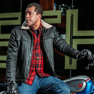 Spada Temper Trucker CE Motorcycle Jacket - Black | Free UK Delivery from Two Wheel Centre Mansfield Ltd