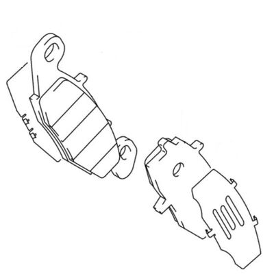 Suzuki DL1000 V-Strom Front Brake Pad and Shim Set - Left Hand