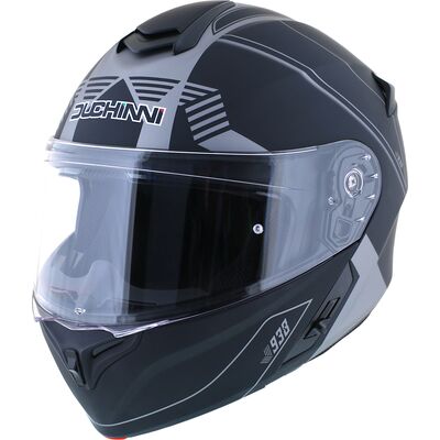 Duchinni D938 Flip Front Helmet - Matt Black/Gun | Duchinni Motorcycle Helmets | Two Wheel Centre Mansfield Ltd