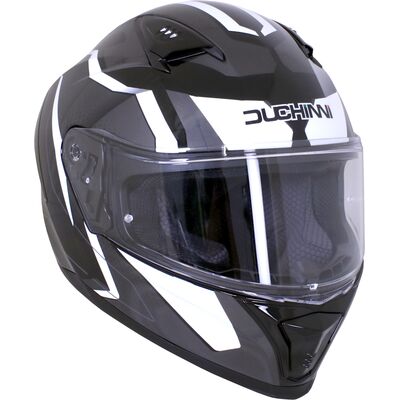 Duchinni D985 - Black/White | Duchinni Motorcycle Helmets | Two Wheel Centre Mansfield Ltd