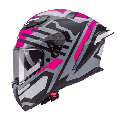 Caberg Drift Evo 2 Horizon - Matt Grey/Black/Fuchsia | Caberg Motorcycle Helmets | Two Wheel Centre Mansfield Ltd