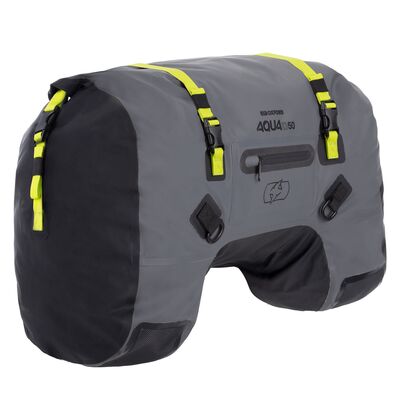 Oxford Aqua D-50 All-Weather Duffle Bag - Black/Grey/Fluo | Oxford Motorcycle Luggage | Two Wheel Centre Mansfield Ltd