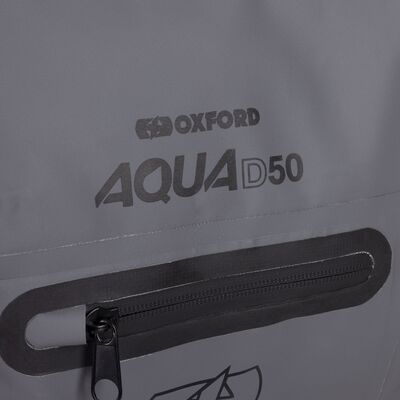 Oxford Aqua D-50 All-Weather Duffle Bag - Black/Grey/Fluo | Oxford Motorcycle Luggage | Two Wheel Centre Mansfield Ltd
