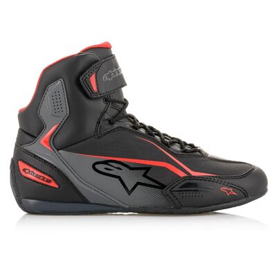 Alpinestars Faster 3 Riding Shoes - Black / Grey / Red | Alpinestars Motorcycle Boots | Two Wheel Centre Mansfield Ltd