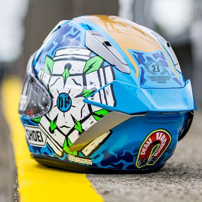 Shoei X-SPR Pro Dean Harrison Replica Helmet | Shoei Motorcycle Helmets | Two Wheel Centre Mansfield Ltd