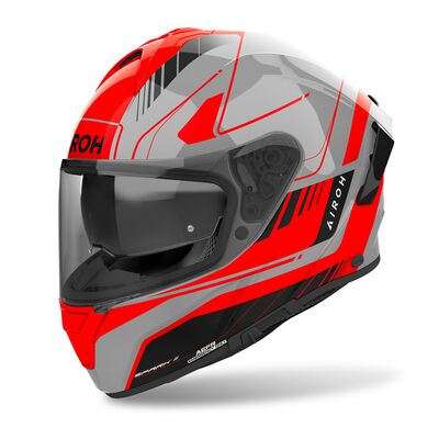 Airoh Spark 2 - Chrono Gloss Orange/Grey | Airoh Motorcycle Helmets | Two Wheel Centre Mansfield Ltd