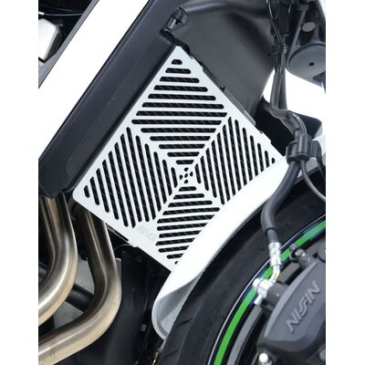 R&G Brushed Aluminium Radiator Guard for Kawasaki Vulcan S/Vulcan Cafe (2015-Current) | R&G Radiator Guards from Two Wheel Centre Mansfield Ltd