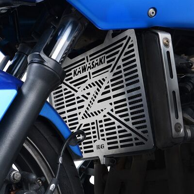 R&G Branded Radiator Guard for Kawasaki Z750/Z800/Z1000 (2007-2018) | Two Wheel Centre Mansfield Ltd