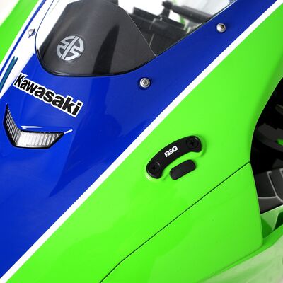 R&G Mirror Blanking Plates - Kawasaki ZX-10R (2016-2020) / ZX-10RR (2021-2023) | Two Wheel Centre Mansfield Ltd