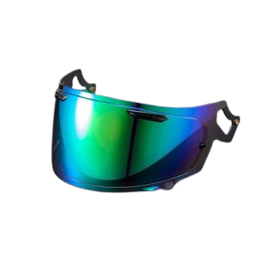 Arai VAS-V Max Vision Visor (With Brow Vents) - Mirror Green | Two Wheel Centre Mansfield Ltd