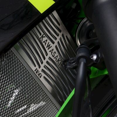 R&G Branded Radiator Guard for Kawasaki Z125/Ninja 125 (2019-Current) | Two Wheel Centre Mansfield Ltd