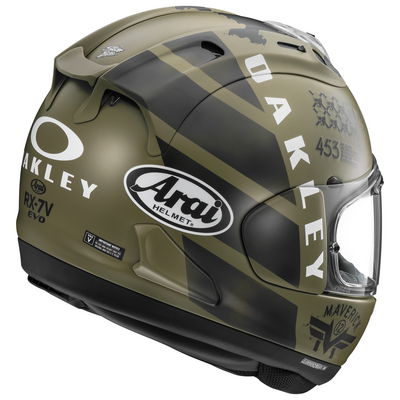 Arai RX-7V Evo Maverick Oakley | Arai Helmets available from Two Wheel Centre Mansfield Ltd | Free UK Delivery