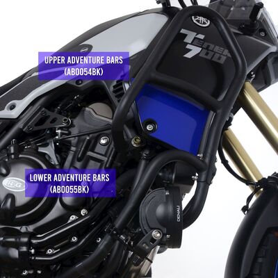 R&G Adventure Bars for Yamaha Tenere 700 (Upper) (2019-2021) | Two Wheel Centre Mansfield Ltd