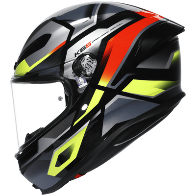 AGV K6-S Erazer - Black/Red/Flo Yellow