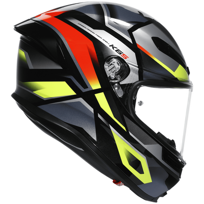 AGV K6-S Erazer - Black/Red/Flo Yellow