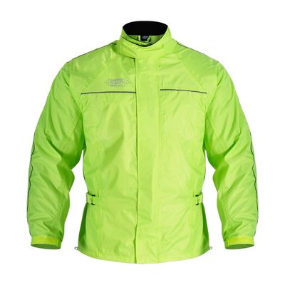 Oxford Rainseal All Weather Over Jacket Fluo Yellow Front View