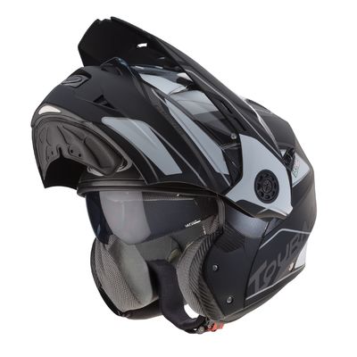 Caberg Tourmax Marathon Helmet - Matt Black / White / Anthracite