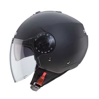 Caberg Riviera V3 Open Face Helmet Matt Black
