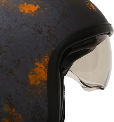 Duchinni D388 Open Face Helmet - Vintage Rust | Duchinni Motorcycle Helmets | Free UK Delivery