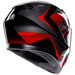 AGV K3 Striga - Matt Black/Grey/Red | AGV Motorcycle Helmets | Free UK Delivery from Two Wheel Centre Mansfield Ltd