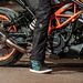 Spada Strider Pro CE Waterproof Motorcycle Trainers - Coral Blue | Free UK Delivery from Two Wheel Centre Mansfield Ltd